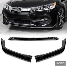 Body Kits ABS 3 Pieces Front Bumper Lip Spoiler Splitter Side Kit Trim 2016 2017 picture
