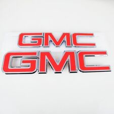Red Emblem Kit Front & Rear Combo Set New 84395036 GM For 2015-2019 GMC Sierra picture