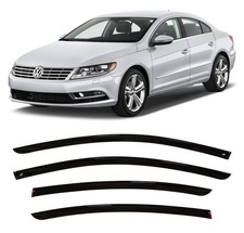 Tape-on 4PCS Window Visors Rain Guards Fit VW Passat CC 2008-17 Wind Deflectors picture