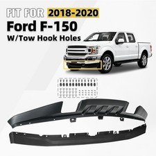 For 2018-2020 Ford F-150 Front Bumper Valance Panel Air Dam W/Tow Hook Holes picture