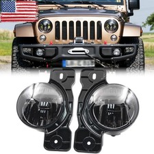 Pair LED Fog Lights For Jeep Wrangler JL Mopar 10th 75th Anniversary 2017-2021 picture
