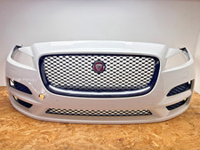17–20 Jaguar F-Pace Front Bumper Cover W Grilles Park Sensors Assembly White OEM picture