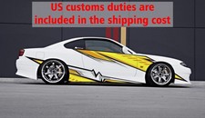 Lightning Car Side Wrap Color Graphics Custom Livery Racing Stripes Vinyl Decal picture
