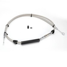 72 11/16'' Clutch Cable Steel Braided for Harley Twin Cam 5 Speed Trans 87-06 picture