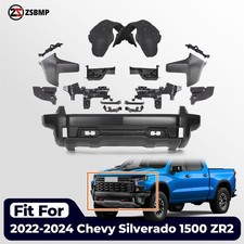 For 2022-2024 Chevy Silverado 1500 ZR2 Front Left Right Bumper Primed w/o Grille picture