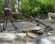 Original 1926 Indian Prince Motorcycle Frame Front End Forks Handlebars Seat picture