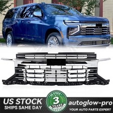 For 2025-2026 Chevy Tahoe / Suburban Premier Front Upper Grille w/ Chrome Trim picture