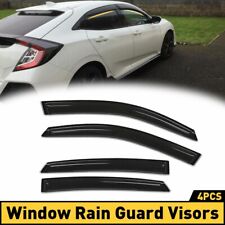 For 17-2021 Honda Civic Hatchback FK7 Black Trim Smoked Window Visor Rain Guard picture