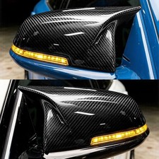 2X Real Carbon Fiber Mirror Cover Cap For BMW F40 F44 X1 F48 X2 F39 Z4 G29 Supra picture