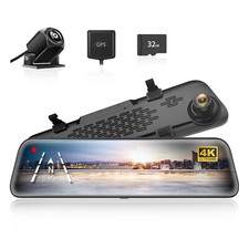 WOLFBOX G840S 4K Mirror Dash Cam WIFI Backup Camera Full HD With GPS For Cars picture