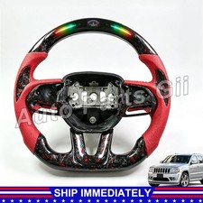 LED Carbon fiber Steering Wheel for Dodge Charger Hellcat Jeep SRT 8 2015-2025 picture