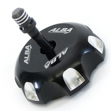 TRX 450R 400EX 400X 700XX Billet Gas Cap  Alba Racing Black 408 T6 B picture