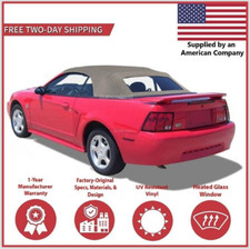 Convertible Soft Top Fits 1994-2004 Ford Mustang w/DOT Heated Glass Window Stone picture