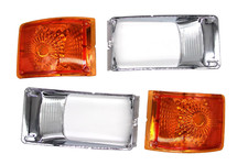 fits International 4900 Truck Headlight Bezel & Turn Signal Blinker Set (4-pcs) picture