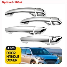 Exterior Outisde Door Handle Cover Trim Chrome For 2016-21 Hyundai Tucson 4-40x picture