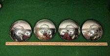 1936, 1937, 1938 Mack Jr. Hubcaps Hub Caps Octagon Set of Four OEM picture