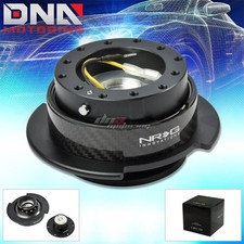 NRG GEN 2.5 STEERING WHEEL QUICK RELEASE HUB KIT/ADAPTER BLACK BODY CARBON RING picture