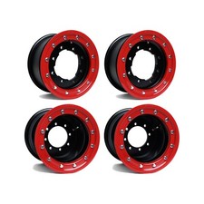 TRX 450r 400ex Front   Rear Wheels Beadlock 10x5 9x8 Alba Racing OEM Matte BR 32 picture