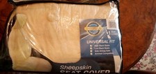 Genuine Australian Sheepskin Sideless Seat Covers-Universal Fit Champagne Color picture