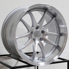 18x9.5/18x10.5 Aodhan DS02 DS2 5x114.3 15/22 Silver Machined Wheels Rims Set(4) picture
