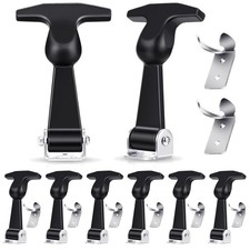 Rubber T-Handle Latches 8 Pcs Set | Stainless Steel Brackets picture