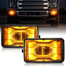 Auxbeam DOT 5800LM LED Fog Lights Lamps with Amber DRL for Ford F-150 2015-2020 picture