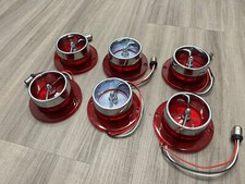 1963 Chevrolet Impala LED Tail Light Back Up Lens With Chrome Bezel Set of 6 picture