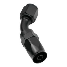 2PCS 4AN Hose End Fitting 45 Degree Swivel for CPE Braided Hose Black picture