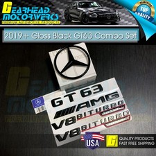 AMG GT63 Star Emblem V8 BiTurbo 4Matic+ Combo Set Badge For Mercedes Benz X290 picture