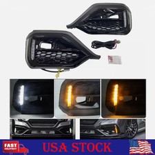 For Subaru WRX 2022-2024 LED Turn Signal DRL Fog Bezel Light Kit Pair Left+Right picture