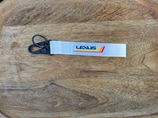 Vintage Retro Keychain/Lanyard Lexus White picture