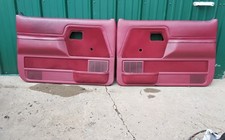 1989-1992 FORD RANGER DOOR PANELS MANUAL WINDOW RED IN COLOR OEM ASSEMBLY 89-92  picture