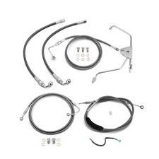 Black Handlebar Cable Kit For Harley 2009-2013 Touring 12