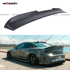JDM V-STYLE MATT BLACK REAR WINDOW ROOF SPOILER FOR 11-23 DODGE CHARGER SRT SCAT picture