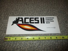 Rare McDonnell Douglas ACES II Advanced Concept Ejection Seat sticker picture