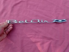 1965-66 Chevy Bel Air quarter panel emblem script, nice 4497068 picture