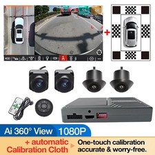 AI 360-degree Car Bird Eye View Camera DVR System 4CH 3D Panoramic Surround View picture