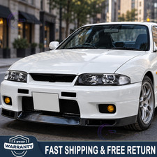 LH+RH LED Headlight For 1995-1998 Nissan Skyline GT-R R33 GTR JDM Black BCNR BNR picture