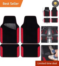 Fashion-Forward Waterproof Faux Leather Car Mats - Set of 4 for All Vehicles picture
