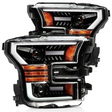 AlphaRex 880158 Projector Headlights Plank Style Design Chrome picture
