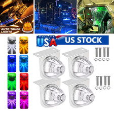 4x Big LED Watermelon Marker Lights with Brackets Indicator Lamp for Semi Truck picture