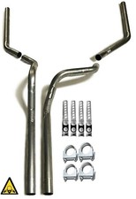 Dual pipes conversion exhaust  fits 1994 - 2000 Dodge Ram pick up truck picture