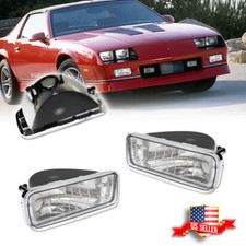 2x Clear Lens Front Bumper Turn Signal Light Assembly For 1985-1992 Chevy Camaro picture