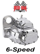 MID-USA 6-SPEED POLISHED TRANSMISSION HARLEY SOFTAIL FXST HERITAGE FAT BOY FXSTC picture