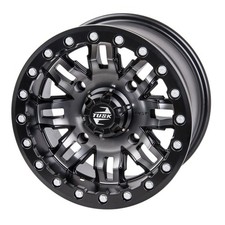 Tusk 4/156 Teton Beadlock Wheel 14x10 5.0 + 5.0 Gun Metal/Black fits Polaris picture