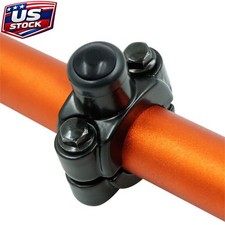 7/8 in 22mm Motorcycle ATV Handlebar Push Button Switch 12V 10A Black 2 Wire picture
