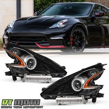 For 2009-2020 Nissan 370Z HID/Xenon Black Projector Headlights Pair Left+Right picture