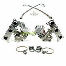 For BMW 135 535ixi TD04-19T Divided V4-2 6+6 Twin Turbos+Turbo Oil Feed Line Kit picture
