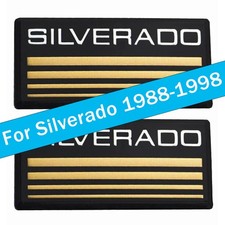 2pcs For 88-98 Silverado Side Roof Pillar Cab Emblem Badge Nameplate Gold picture