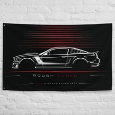 Mustang Roush 427R 2008 Car Silhouette Flag 3x5 ft Garage Banner Wall Decor picture